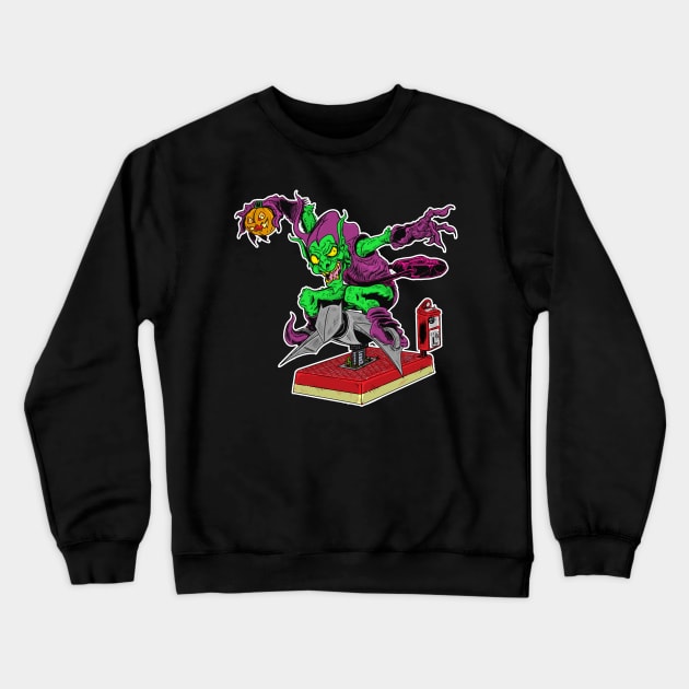 Green Glider Crewneck Sweatshirt by AlanSchell76